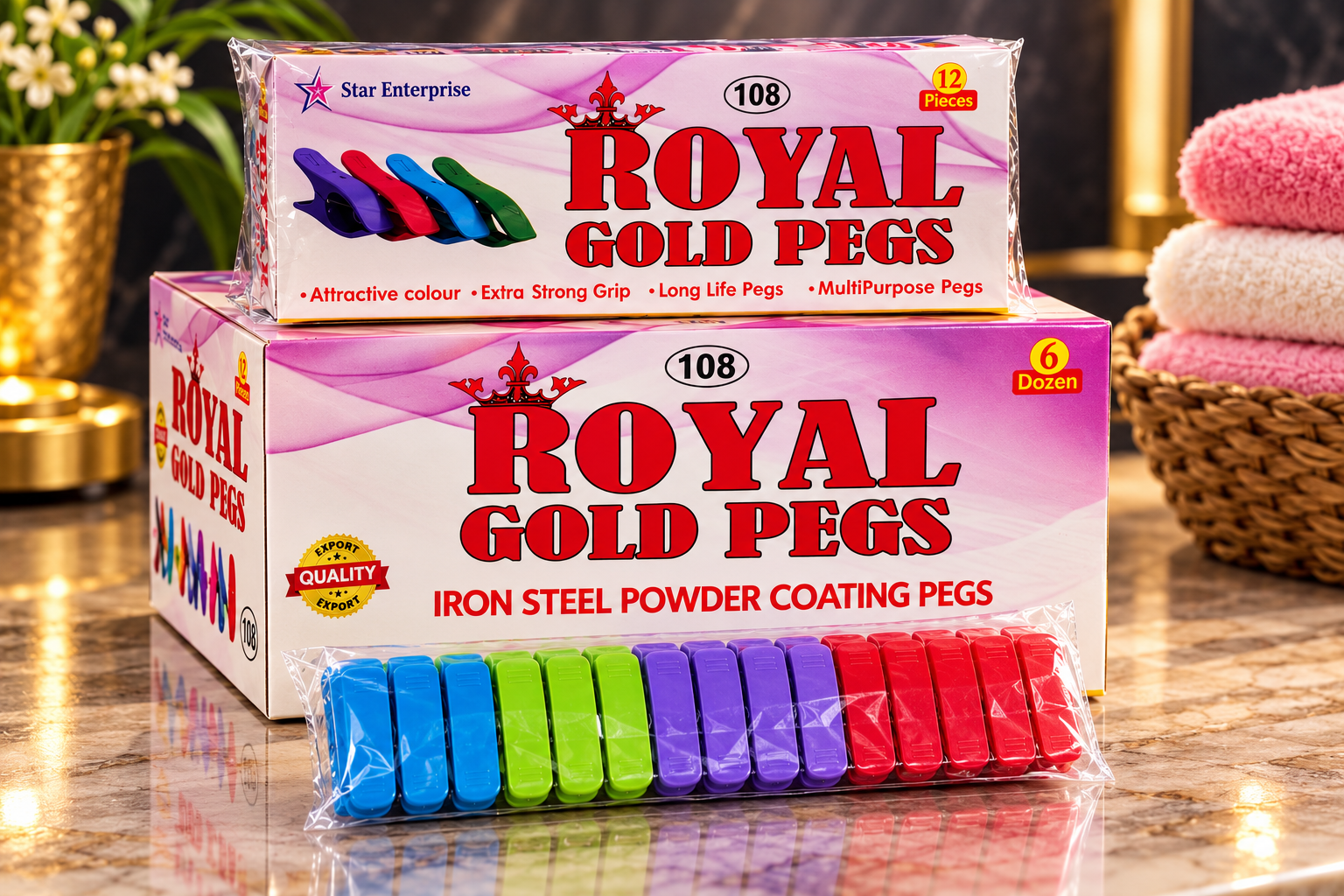 Royal Gold Pegs